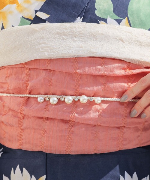 Honeys（ハニーズ）の「浴衣飾り帯紐（和装小物・レディース・ホワイト系4/ホワイト系1/ホワイト系2/ホワイト系3・FREE）」の17枚目の写真