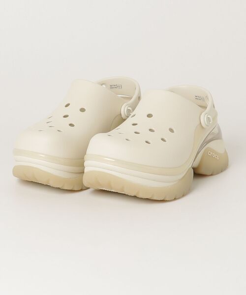 CROCS クロックス スーパー ベイ クロッグ 23cm W7 ホワイト 厚底