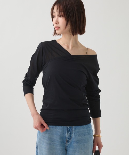 セール】【onit】＜別注カラー有り＞カシュクールトップス（Tシャツ
