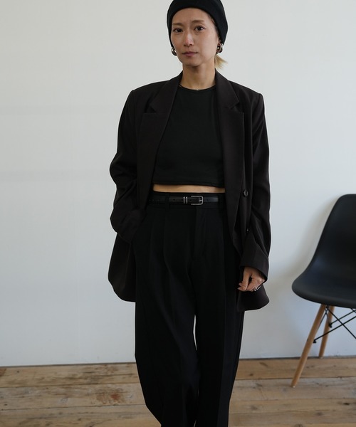 Kotoe(コトエ)の「クロップド ミニタンクトップ(タンクトップ・レディース・ホワイト/ネイビー/ベージュ/ダークグレー/ブラック・FREE)」の19枚目の写真