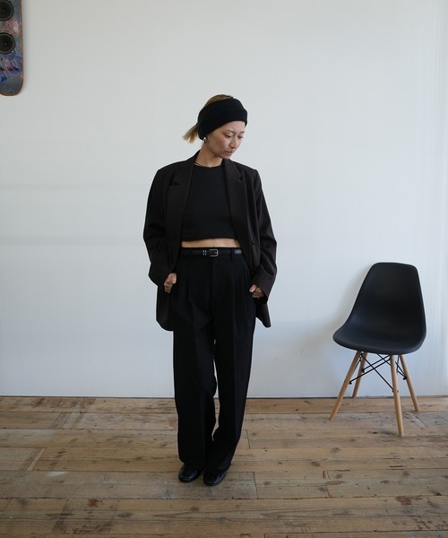 Kotoe(コトエ)の「クロップド ミニタンクトップ(タンクトップ・レディース・ホワイト/ネイビー/ベージュ/ダークグレー/ブラック・FREE)」の17枚目の写真