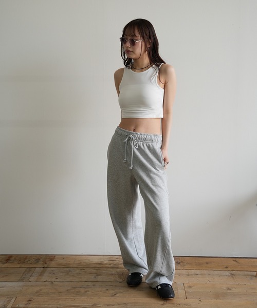 Kotoe(コトエ)の「クロップド ミニタンクトップ(タンクトップ・レディース・ホワイト/ネイビー/ベージュ/ダークグレー/ブラック・FREE)」の8枚目の写真