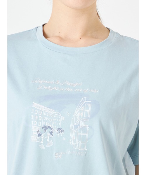 McGREGOR(マックレガー)の「モチーフTシャツ(Tシャツ/カットソー・レディース・サンドベージュ/ホワイト/ブルー・L/M)」の8枚目の写真