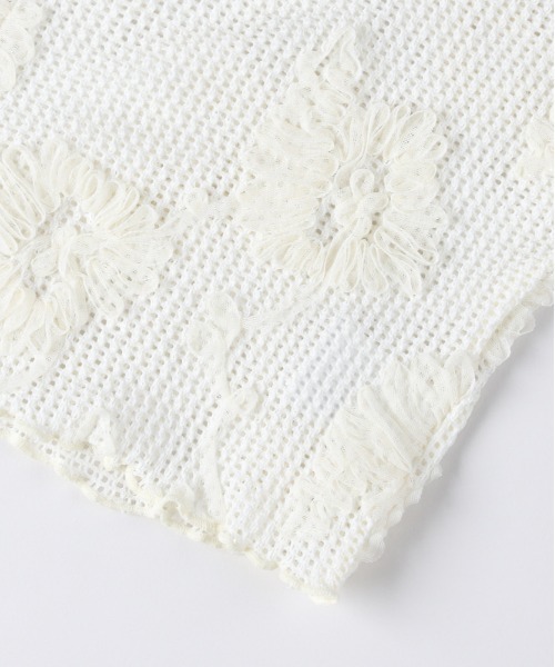 BACK NUMBER（バックナンバー）の「BACK NUMBER(バックナンバー)シアー刺繍カーディガン（カーディガン/ボレロ・レディース・キナリ/ブラック・L/M）」の12枚目の写真