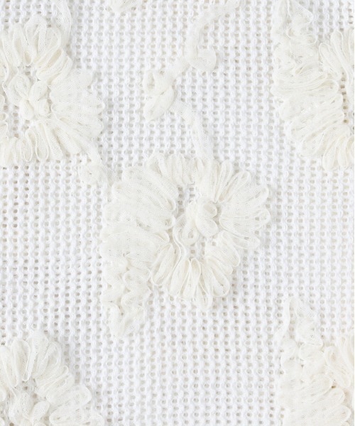 BACK NUMBER（バックナンバー）の「BACK NUMBER(バックナンバー)シアー刺繍カーディガン（カーディガン/ボレロ・レディース・キナリ/ブラック・L/M）」の14枚目の写真