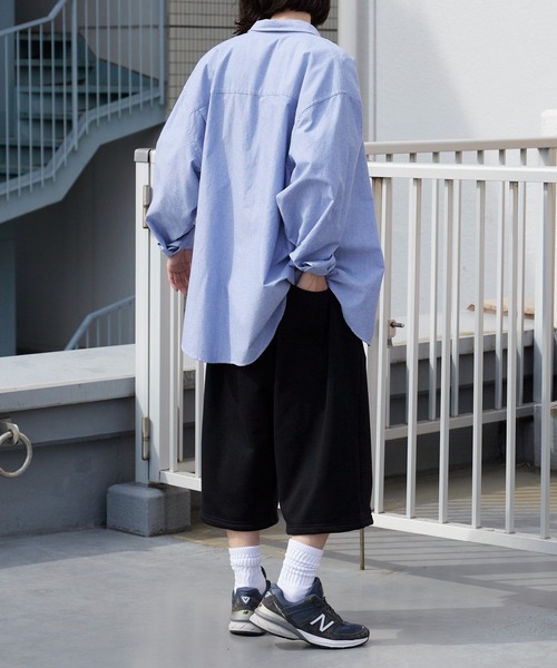 ROOPTOKYO(ループトウキョウ)の「タック入りスウェットショーツ ルーズ ハーフパンツ ショートパンツ 2026年 夏 夏服(スウェットパンツ・メンズ・ブラック/グレー・M/L)」の18枚目の写真