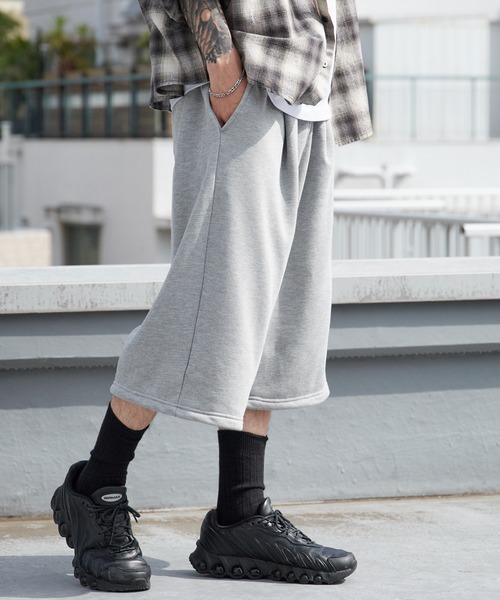 ROOPTOKYO(ループトウキョウ)の「タック入りスウェットショーツ ルーズ ハーフパンツ ショートパンツ 2026年 夏 夏服(スウェットパンツ・メンズ・ブラック/グレー・M/L)」の20枚目の写真