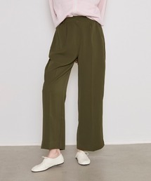 タックワイドレッグパンツ