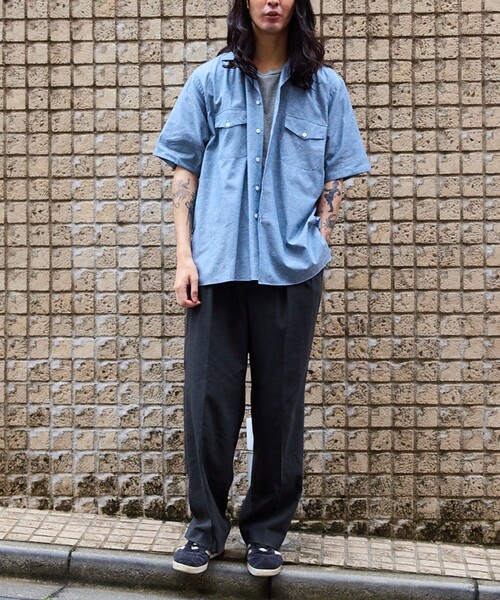 ERRICO FORMICOLA(エッリコフォルミコラ)の「【Errico Formicola】OC SHIRT(シャツ/ブラウス・メンズ・ベージュ/ネイビー・L/M/S)」の3枚目の写真