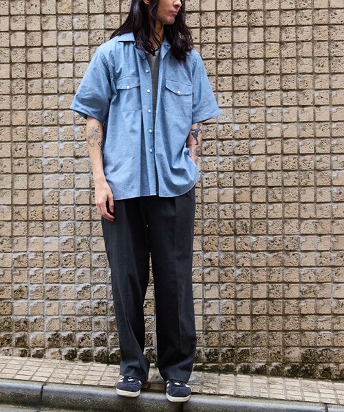 ERRICO FORMICOLA(エッリコフォルミコラ)の「【Errico Formicola】OC SHIRT(シャツ/ブラウス・メンズ・ベージュ/ネイビー・L/M/S)」の4枚目の写真