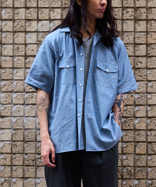 ERRICO FORMICOLA(エッリコフォルミコラ)の「【Errico Formicola】OC SHIRT(シャツ/ブラウス・メンズ・ベージュ/ネイビー・L/M/S)」の6枚目の写真