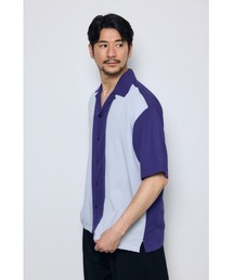 AZUL by moussy | ツートーン切替開襟半袖シャツ(シャツ/ブラウス)