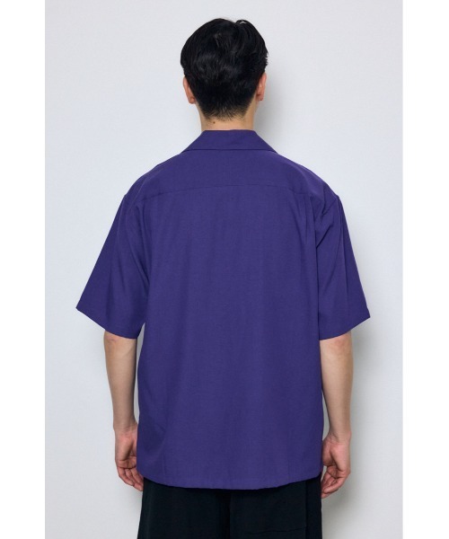AZUL by moussy（アズールバイマウジー）の「ツートーン切替開襟半袖シャツ（シャツ/ブラウス・メンズ・ブラック系その他/イエロー系その他/ピンク系その他/ブルー系その他3・SMALL/MEDIUM/LARGE）」の20枚目の写真