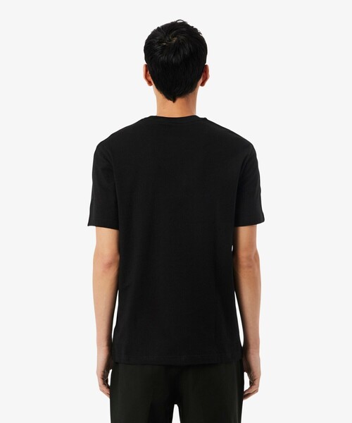 LACOSTE（ラコステ）の「【EC限定】ショルダーラインテーピング 半袖Tシャツ（Tシャツ/カットソー・メンズ・ネイビー/ブラック・6/4/5/2/3）」の5枚目の写真