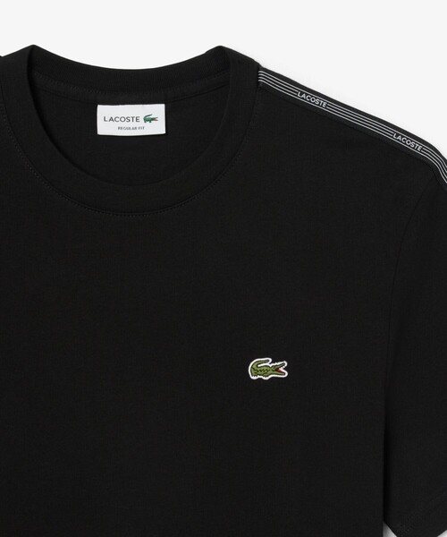 LACOSTE（ラコステ）の「【EC限定】ショルダーラインテーピング 半袖Tシャツ（Tシャツ/カットソー・メンズ・ネイビー/ブラック・6/4/5/2/3）」の7枚目の写真