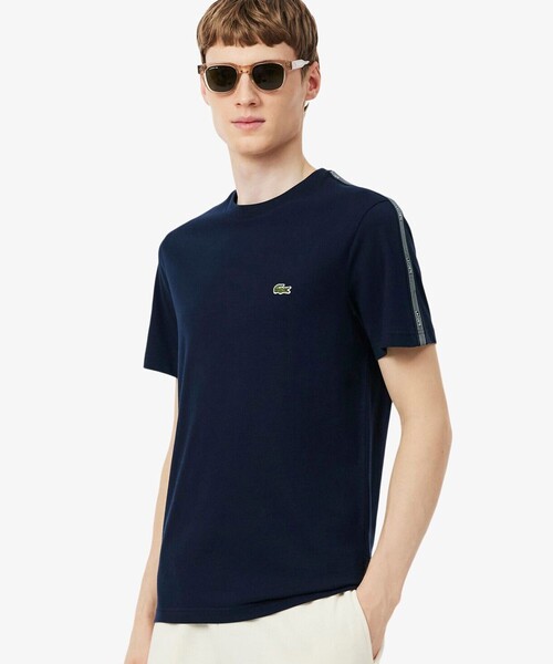 LACOSTE（ラコステ）の「【EC限定】ショルダーラインテーピング 半袖Tシャツ（Tシャツ/カットソー・メンズ・ネイビー/ブラック・6/4/5/2/3）」の10枚目の写真