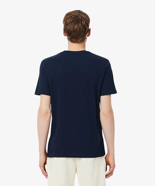 LACOSTE（ラコステ）の「【EC限定】ショルダーラインテーピング 半袖Tシャツ（Tシャツ/カットソー・メンズ・ネイビー/ブラック・6/4/5/2/3）」の12枚目の写真