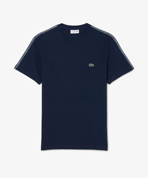 LACOSTE（ラコステ）の「【EC限定】ショルダーラインテーピング 半袖Tシャツ（Tシャツ/カットソー・メンズ・ネイビー/ブラック・6/4/5/2/3）」の13枚目の写真
