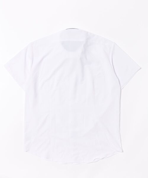 TOKYO SHIRTS(トウキョウシャツ)の「【吸水速乾】【COFREX】形態安定ノンアイロン ボタンダウン 半袖ビジネスワイシャツ (大きいサイズ)(ビジネスシャツ・メンズ・パープル・首回り45cm/首回り47cm)」の7枚目の写真