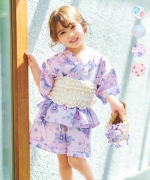 ANY（エニィ）の「簡単帯付き 甚平セット（浴衣）」