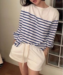ボーダー カットソー 長袖 シャツ 春夏秋冬 pmyshirt01