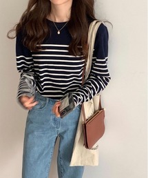 ボーダー カットソー 長袖 シャツ 春夏秋冬 pmyshirt01