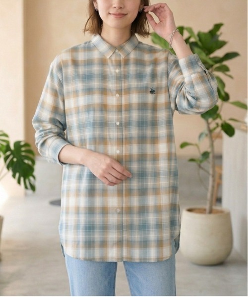 BEVERLY HILLS POLO CLUB(ビバリーヒルズポロクラブ)の「【BEVERLY HILLS POLO CLUB/ビバリーヒルズポロクラブ】ルーズシルエットベーシックシャツ(シャツ/ブラウス・レディース・ブルー系その他/ブラック系その他/オフホワイト/パープル系その他・LARGE/MEDIUM)」の3枚目の写真