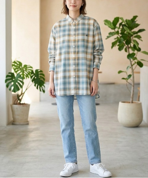 BEVERLY HILLS POLO CLUB(ビバリーヒルズポロクラブ)の「【BEVERLY HILLS POLO CLUB/ビバリーヒルズポロクラブ】ルーズシルエットベーシックシャツ(シャツ/ブラウス・レディース・ブルー系その他/ブラック系その他/オフホワイト/パープル系その他・LARGE/MEDIUM)」の22枚目の写真