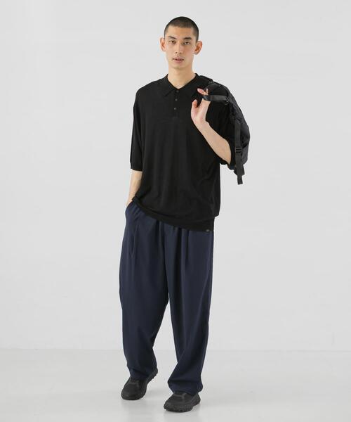 EKAL（エカル）の「ニットポロプルオーバー（ニット/セーター・メンズ・ブラック/グレー・LARGE/MEDIUM）」の7枚目の写真