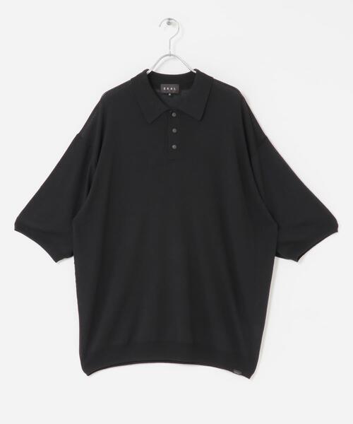 EKAL（エカル）の「ニットポロプルオーバー（ニット/セーター・メンズ・ブラック/グレー・LARGE/MEDIUM）」の17枚目の写真