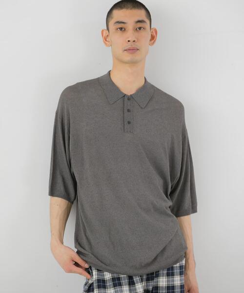 EKAL（エカル）の「ニットポロプルオーバー（ニット/セーター・メンズ・ブラック/グレー・LARGE/MEDIUM）」の20枚目の写真