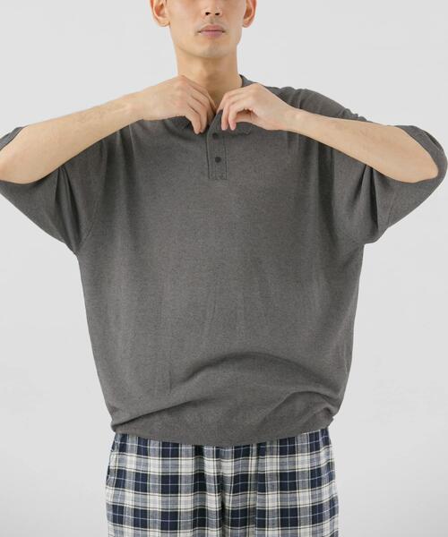 EKAL（エカル）の「ニットポロプルオーバー（ニット/セーター・メンズ・ブラック/グレー・LARGE/MEDIUM）」の22枚目の写真
