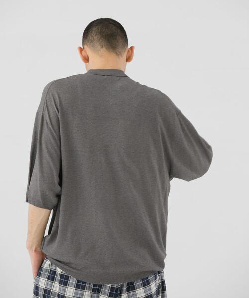 EKAL（エカル）の「ニットポロプルオーバー（ニット/セーター・メンズ・ブラック/グレー・LARGE/MEDIUM）」の11枚目の写真