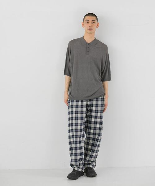 EKAL（エカル）の「ニットポロプルオーバー（ニット/セーター・メンズ・ブラック/グレー・LARGE/MEDIUM）」の12枚目の写真