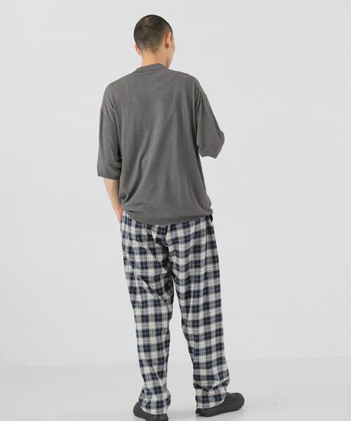EKAL（エカル）の「ニットポロプルオーバー（ニット/セーター・メンズ・ブラック/グレー・LARGE/MEDIUM）」の13枚目の写真