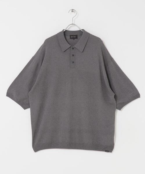 EKAL（エカル）の「ニットポロプルオーバー（ニット/セーター・メンズ・ブラック/グレー・LARGE/MEDIUM）」の14枚目の写真