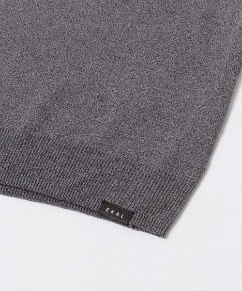 EKAL（エカル）の「ニットポロプルオーバー（ニット/セーター・メンズ・ブラック/グレー・LARGE/MEDIUM）」の16枚目の写真