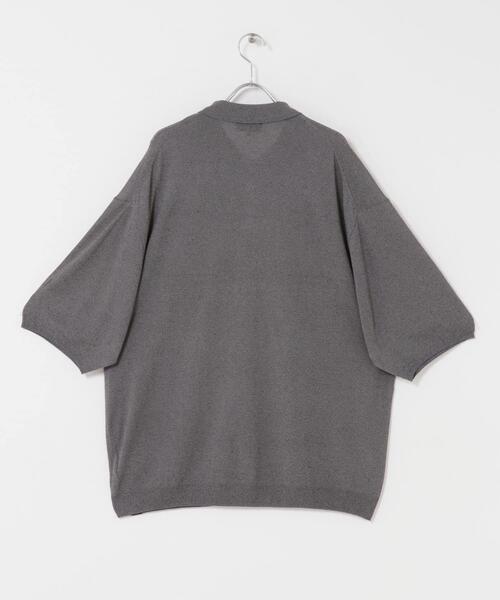 EKAL（エカル）の「ニットポロプルオーバー（ニット/セーター・メンズ・ブラック/グレー・LARGE/MEDIUM）」の8枚目の写真