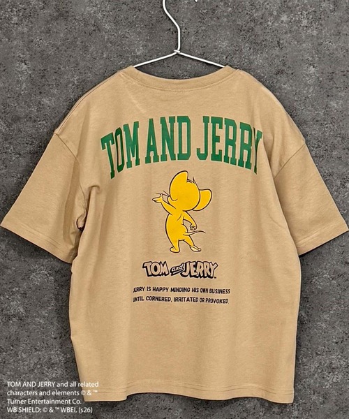 Tom&Jerry(トムアンドジェリー)の「【TOM&JERRY/トム&ジェリー】オーバーサイズ プリント Tシャツ(Tシャツ/カットソー・キッズ・ダークグリーン/ブラック系その他/ブルー系その他/ホワイト系その他3/杢グレー/グレー系その他/チャコール/グリーン系その他/ホワイト系その他2/ホワイト系その他/オレンジ/ブラック/モカ/オフホワイト/ネイビー/ベージュ・160cm/150cm/140cm/130cm/120cm/110cm)」の11枚目の写真