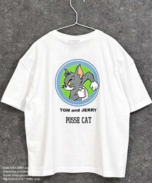 TOM&JERRY（トムアンドジェリー）の「【TOM&JERRY トム&ジェリー】オーバーサイズ プリント Tシャツ（Tシャツ/カットソー）」