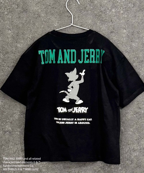 Tom&Jerry(トムアンドジェリー)の「【TOM&JERRY/トム&ジェリー】オーバーサイズ プリント Tシャツ(Tシャツ/カットソー・キッズ・ダークグリーン/ブラック系その他/ブルー系その他/ホワイト系その他3/杢グレー/グレー系その他/チャコール/グリーン系その他/ホワイト系その他2/ホワイト系その他/オレンジ/ブラック/モカ/オフホワイト/ネイビー/ベージュ・160cm/150cm/140cm/130cm/120cm/110cm)」の6枚目の写真
