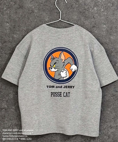 Tom&Jerry(トムアンドジェリー)の「【TOM&JERRY/トム&ジェリー】オーバーサイズ プリント Tシャツ(Tシャツ/カットソー・キッズ・ダークグリーン/ブラック系その他/ブルー系その他/ホワイト系その他3/杢グレー/グレー系その他/チャコール/グリーン系その他/ホワイト系その他2/ホワイト系その他/オレンジ/ブラック/モカ/オフホワイト/ネイビー/ベージュ・160cm/150cm/140cm/130cm/120cm/110cm)」の7枚目の写真