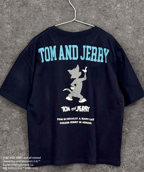 Tom&Jerry(トムアンドジェリー)の「【TOM&JERRY/トム&ジェリー】オーバーサイズ プリント Tシャツ(Tシャツ/カットソー・キッズ・ダークグリーン/ブラック系その他/ブルー系その他/ホワイト系その他3/杢グレー/グレー系その他/チャコール/グリーン系その他/ホワイト系その他2/ホワイト系その他/オレンジ/ブラック/モカ/オフホワイト/ネイビー/ベージュ・160cm/150cm/140cm/130cm/120cm/110cm)」の15枚目の写真