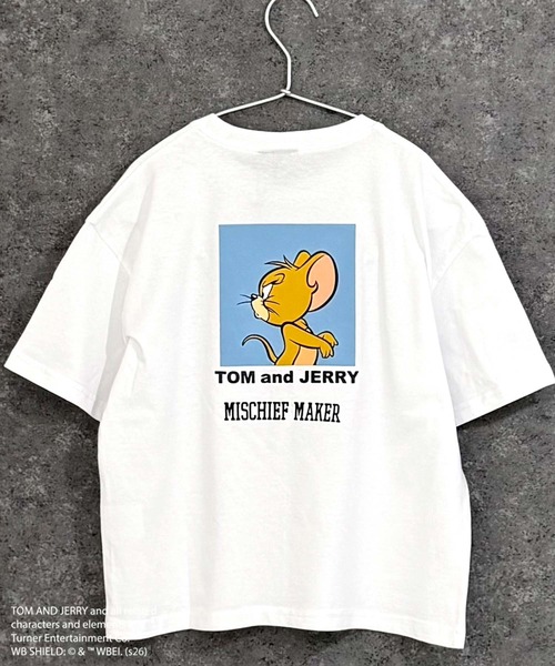 Tom&Jerry(トムアンドジェリー)の「【TOM&JERRY/トム&ジェリー】オーバーサイズ プリント Tシャツ(Tシャツ/カットソー・キッズ・ダークグリーン/ブラック系その他/ブルー系その他/ホワイト系その他3/杢グレー/グレー系その他/チャコール/グリーン系その他/ホワイト系その他2/ホワイト系その他/オレンジ/ブラック/モカ/オフホワイト/ネイビー/ベージュ・160cm/150cm/140cm/130cm/120cm/110cm)」の1枚目の写真