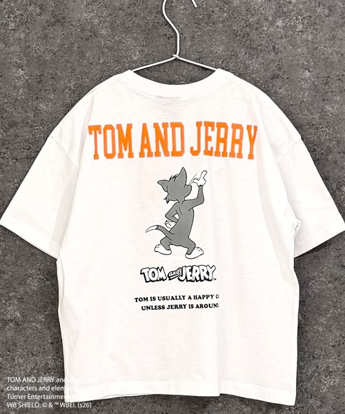 Tom&Jerry(トムアンドジェリー)の「【TOM&JERRY/トム&ジェリー】オーバーサイズ プリント Tシャツ(Tシャツ/カットソー・キッズ・ダークグリーン/ブラック系その他/ブルー系その他/ホワイト系その他3/杢グレー/グレー系その他/チャコール/グリーン系その他/ホワイト系その他2/ホワイト系その他/オレンジ/ブラック/モカ/オフホワイト/ネイビー/ベージュ・160cm/150cm/140cm/130cm/120cm/110cm)」の4枚目の写真