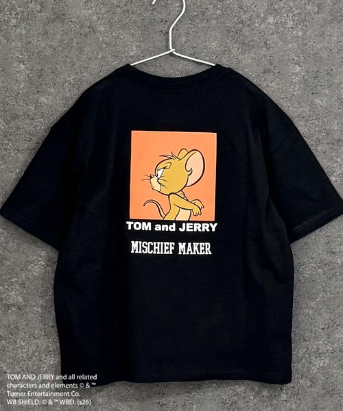 Tom&Jerry(トムアンドジェリー)の「【TOM&JERRY/トム&ジェリー】オーバーサイズ プリント Tシャツ(Tシャツ/カットソー・キッズ・ダークグリーン/ブラック系その他/ブルー系その他/ホワイト系その他3/杢グレー/グレー系その他/チャコール/グリーン系その他/ホワイト系その他2/ホワイト系その他/オレンジ/ブラック/モカ/オフホワイト/ネイビー/ベージュ・160cm/150cm/140cm/130cm/120cm/110cm)」の5枚目の写真