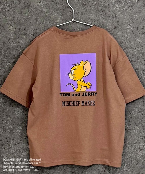 Tom&Jerry(トムアンドジェリー)の「【TOM&JERRY/トム&ジェリー】オーバーサイズ プリント Tシャツ(Tシャツ/カットソー・キッズ・ダークグリーン/ブラック系その他/ブルー系その他/ホワイト系その他3/杢グレー/グレー系その他/チャコール/グリーン系その他/ホワイト系その他2/ホワイト系その他/オレンジ/ブラック/モカ/オフホワイト/ネイビー/ベージュ・160cm/150cm/140cm/130cm/120cm/110cm)」の10枚目の写真