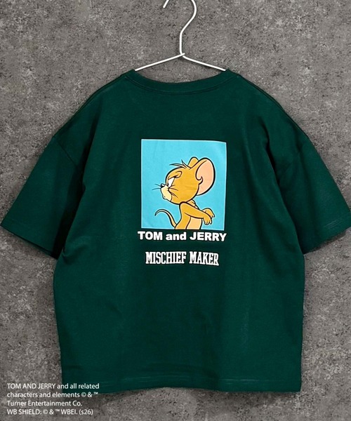 Tom&Jerry(トムアンドジェリー)の「【TOM&JERRY/トム&ジェリー】オーバーサイズ プリント Tシャツ(Tシャツ/カットソー・キッズ・ダークグリーン/ブラック系その他/ブルー系その他/ホワイト系その他3/杢グレー/グレー系その他/チャコール/グリーン系その他/ホワイト系その他2/ホワイト系その他/オレンジ/ブラック/モカ/オフホワイト/ネイビー/ベージュ・160cm/150cm/140cm/130cm/120cm/110cm)」の12枚目の写真