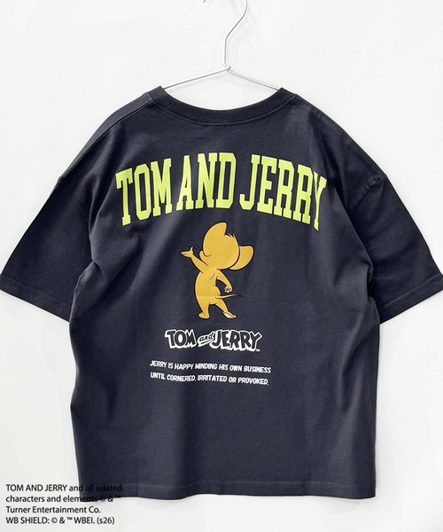 Tom&Jerry(トムアンドジェリー)の「【TOM&JERRY/トム&ジェリー】オーバーサイズ プリント Tシャツ(Tシャツ/カットソー・キッズ・ダークグリーン/ブラック系その他/ブルー系その他/ホワイト系その他3/杢グレー/グレー系その他/チャコール/グリーン系その他/ホワイト系その他2/ホワイト系その他/オレンジ/ブラック/モカ/オフホワイト/ネイビー/ベージュ・160cm/150cm/140cm/130cm/120cm/110cm)」の17枚目の写真