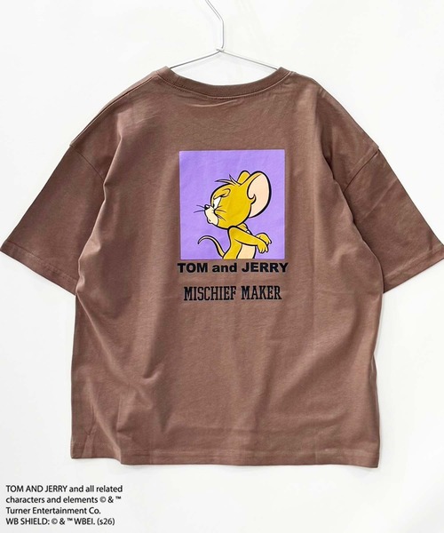 Tom&Jerry(トムアンドジェリー)の「【TOM&JERRY/トム&ジェリー】オーバーサイズ プリント Tシャツ(Tシャツ/カットソー・キッズ・ダークグリーン/ブラック系その他/ブルー系その他/ホワイト系その他3/杢グレー/グレー系その他/チャコール/グリーン系その他/ホワイト系その他2/ホワイト系その他/オレンジ/ブラック/モカ/オフホワイト/ネイビー/ベージュ・160cm/150cm/140cm/130cm/120cm/110cm)」の21枚目の写真